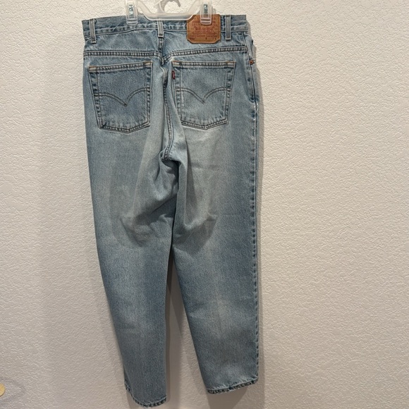 Vintage Levi's 550 Jeans Straight Leg Light Wash Size 14 Regular Fit - Picture 7 of 10